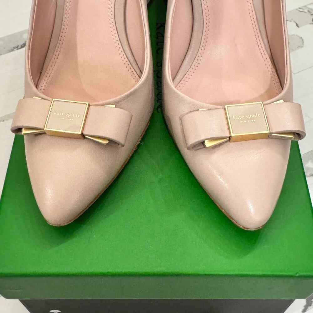 Kate Spade Bowdie Slingback Pumps Pale Vellum - Picture 7 of 12